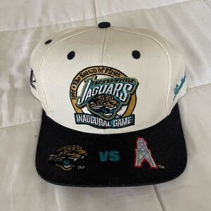 Jacksonville Jaguars Inaugural Game Cap - Black and White